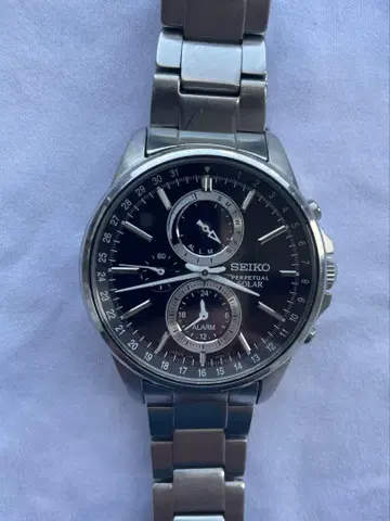세이코 SEIKO 남성용 손목시계 크로노그래프 솔라