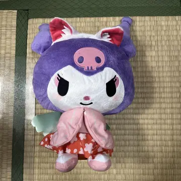 산리오 캐릭터 봉제 인형 보라색 핑크