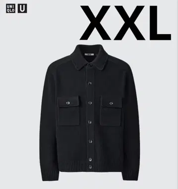 [ UNIQLO U ] 라무 니트 자켓 블랙 X X L