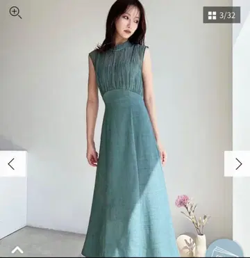 RESEXXY 시어 스트라이프 원피스