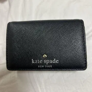 kate spade 블랙 이단 접이식 명함지갑