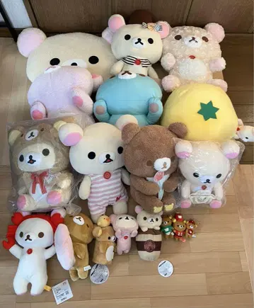 산엑스 리락쿠마 코리락쿠마 키이로이토리 봉제 인형 마스코트
