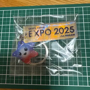 오사카 간사이 만박 EXPO2025 미국관 아크릴 키링 스파크