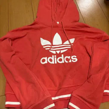adidas 코랄 핑크 후드 부착 후드티 여성용