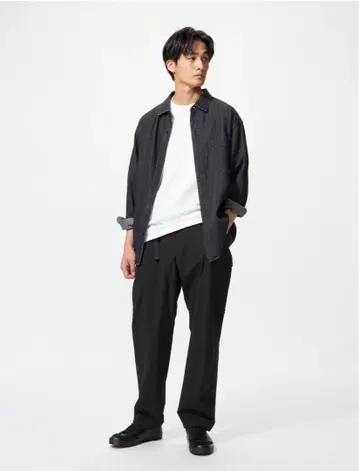 기어 팬츠 UNIQLO 유니클로 S 시착만 한 상품 블랙