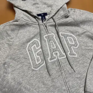 새상품급 GAP 그레이 집업 후드티 S 사이즈 165