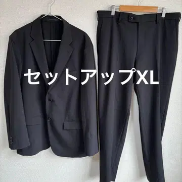 [컨디션 최상] 유니클로 감동 자켓 울라이크 블랙 셋업 XL