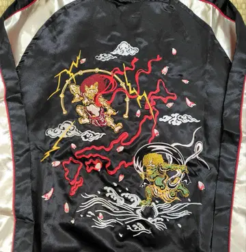 일심여경 풍신뇌신 자수 스카잔 ( L )