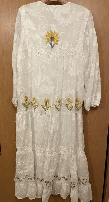 ZARA 자수 롱 원피스