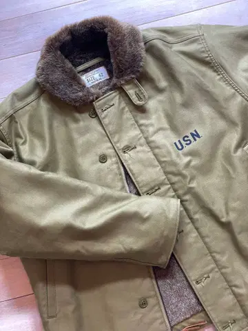 미사용품! HOUSTON 휴스턴 N-1 덱 자켓 사이즈 42 XL