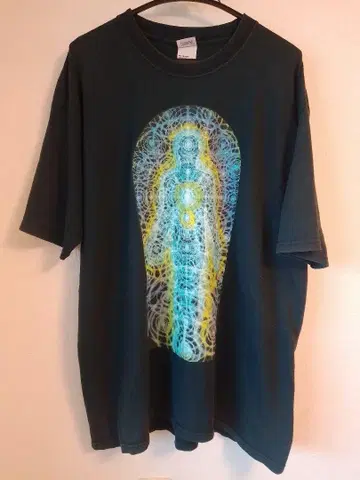 Alex Grey 오리지널 아트 T셔츠 블랙