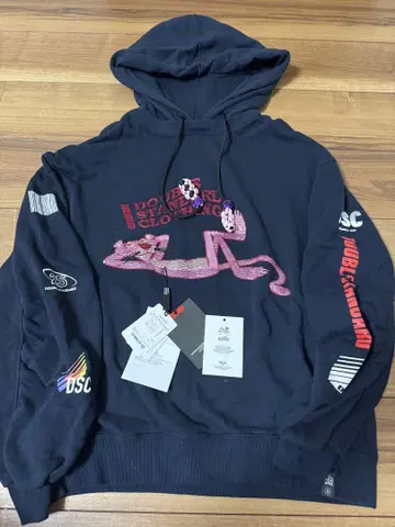 오늘만 최종 가격 인하 거의 새상품 더블 스탠다드 핑크 팬서 후드티