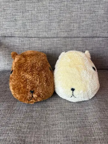 카피바라 씨 모후토 카피바라 씨 봉제 인형 2세트 화이트 씨