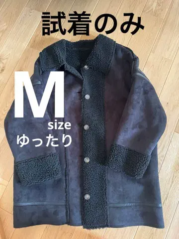 titivate 무스탕 코트 시착만 한 상품 새상품급 넉넉한 M 사이즈