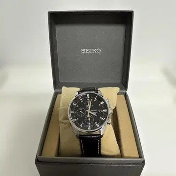 SEIKO 크로노그래프 손목시계 블랙