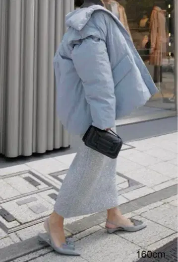 마차트 글리터 니트 스커트 실버 택 포함 미사용 시착만 한 상품