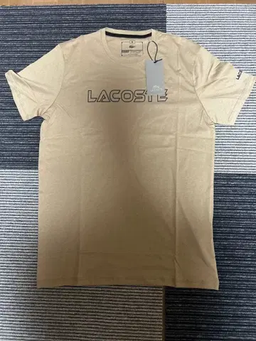 LACOSTE 베이지 로고 T셔츠 새상품