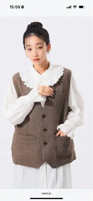 BEAMS BOY 헤링본 트윌 베스트