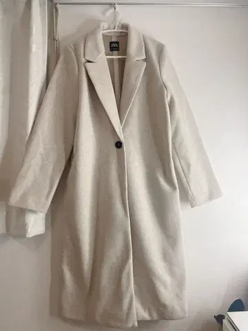 ZARA 울 혼방 롱 코트 베이지 S