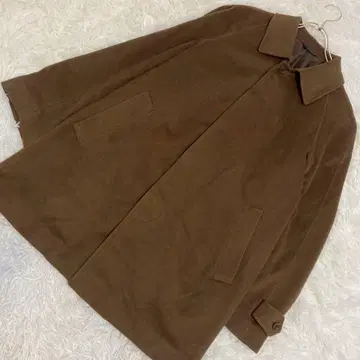 D'URBAN 캐시미어 체스터 코트 브라운 L