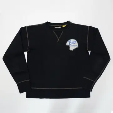 Buco 헬멧 로고 블랙 맨투맨 M