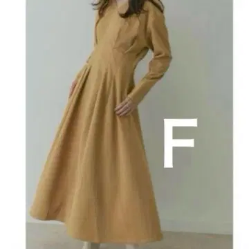 [ 미사용 ] KBF+ 허리 턱 스티치 플레어 원피스