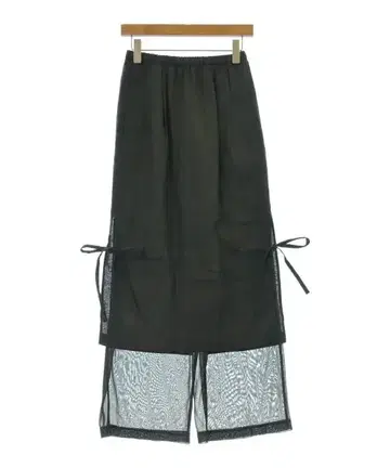 ENFOLD 롱 맥시 길이 스커트 여성용