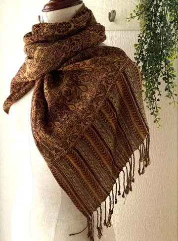 goa 가을 컬러 스톨 숄 페이즐리