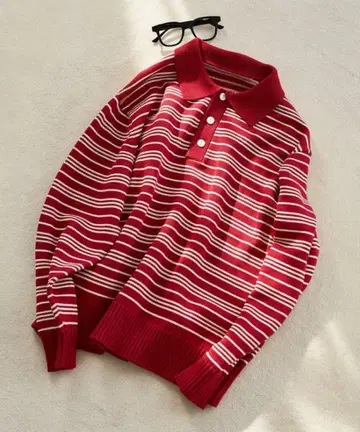 FREAK'S STORE 바이오 워시 가공 폴로 썸머 니트