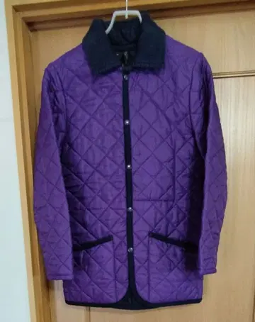새상품급 SHIPS LAVENHAM 퀼팅 자켓 퍼플