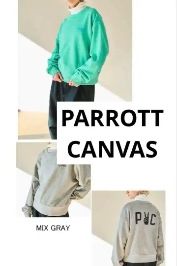PARROTT CANVAS 민트 그린 트레이닝복