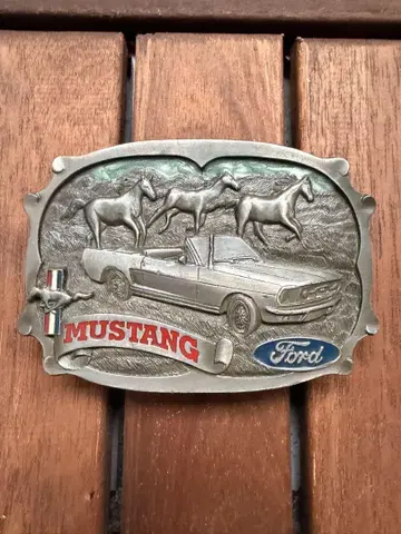 Ford Mustang 빈티지 벨트 버클 미국제