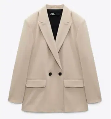 ZARA 더블 브레스트 오버 사이즈 블레이저 재킷