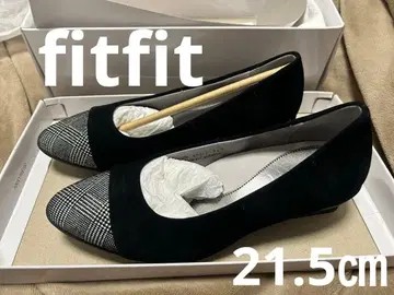 [fitfit] 스퀘어 힐 펌프스니커즈 I Black 21.5cm
