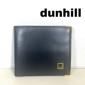 [새상품급] dunhill 던힐 접이식 지갑 블랙 가죽