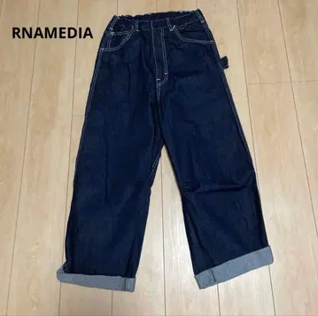 RNAMEDIA 데님 팬츠 다크 블루 새상품 미착용