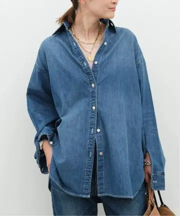 Deuxieme Classe 추가 Lee 데님 셔츠