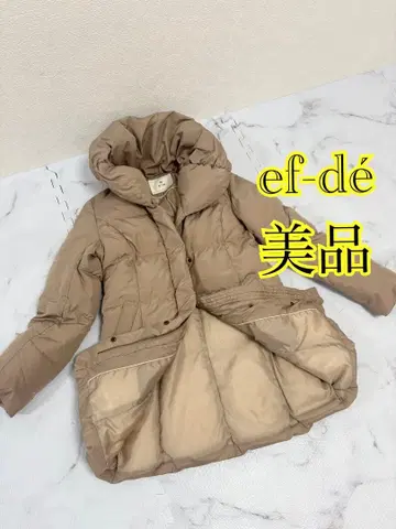 새상품급 ef-de 에프데 롱 다운 베이지 A라인