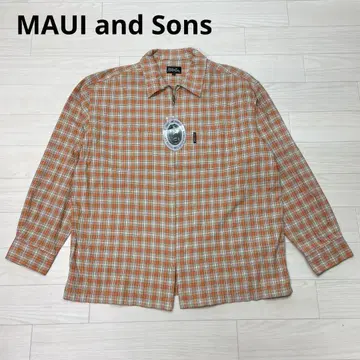MAUI and Sons 마우이 앤 선즈 긴팔 와이셔츠 체크 무늬