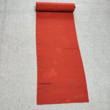 주홍색 깃털 옷감 비사문 거북이 등껍질 무늬 순수 실크