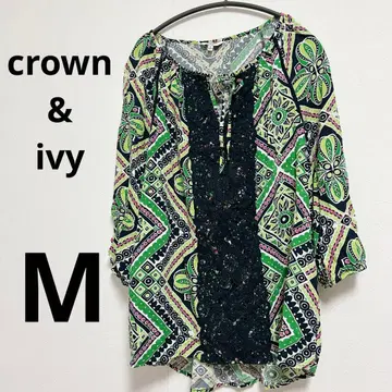 crown & ivy M 튜닉 5부 여성용