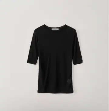 Sheer Clear Half Top 블랙