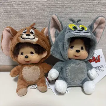 [ 미사용 새상품 ] 몽치치 톰과 제리 봉제 인형 키링