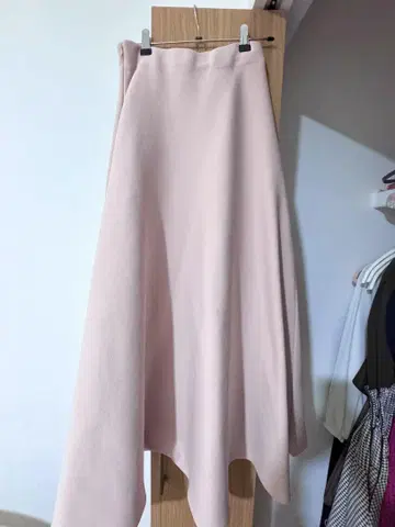 BIRTHDAY BASH KNIT A LINE SKIRT 더스티 핑크