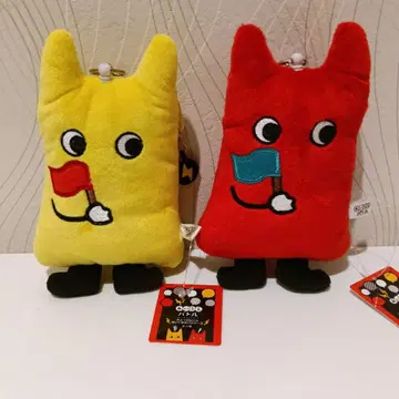 아이우에 배틀 춋칸군 봉제 인형 패스 케이스 총 2종