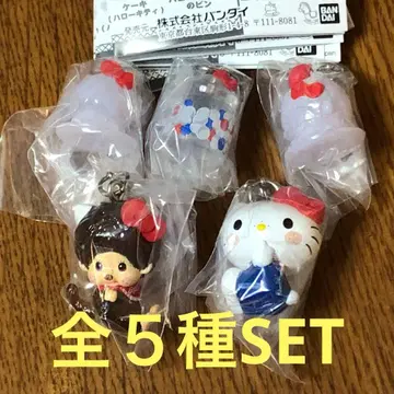 몽치치 x 헬로키티 메지루시 액세서리 전 5종 SET