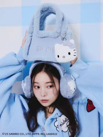 snidel 헬로키티 백 블루