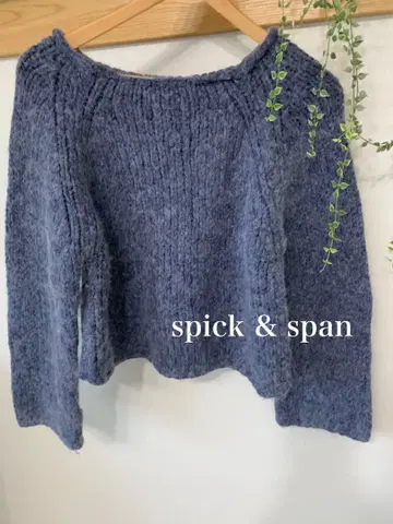 Spick & Span 블루 니트 스웨터 F사이즈