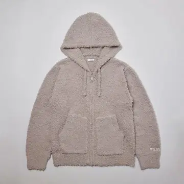 라이트 그레이 셋업 ] 몰 니트 지퍼 후드티 몰 니트 조거 팬츠