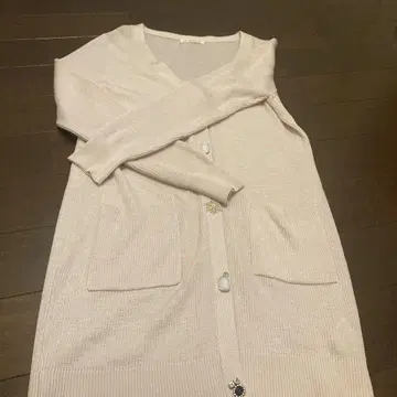 핑크 롱 가디건